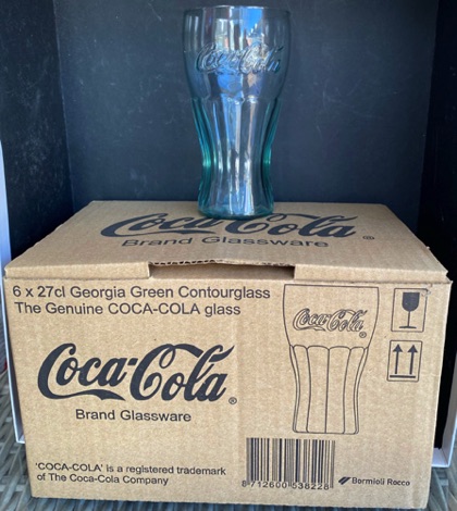 308007-1 € 15,00 coca cola glas 6x in doos contour groen D7 H13 cm.jpeg
